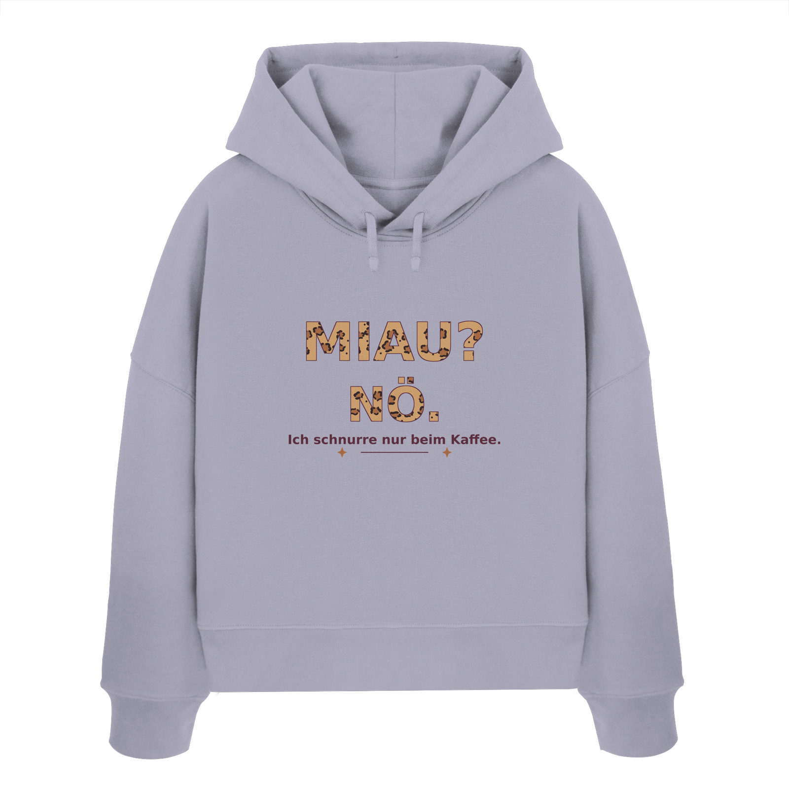 Miau? Nö. | Damen-Boxcut-Hoodie