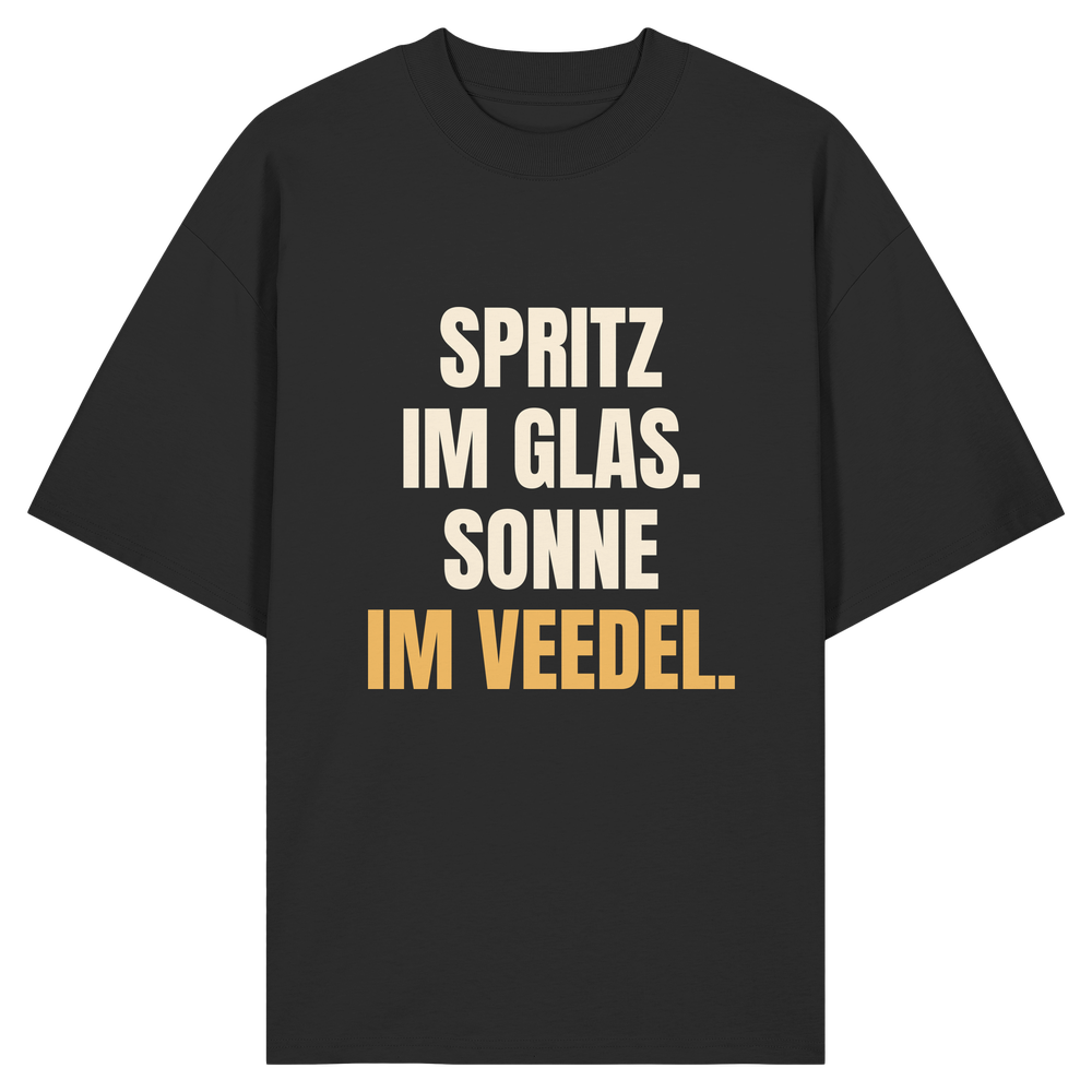 Spritz im Glas. Sonne im Veedel. | Unisex Oversize-Shirt