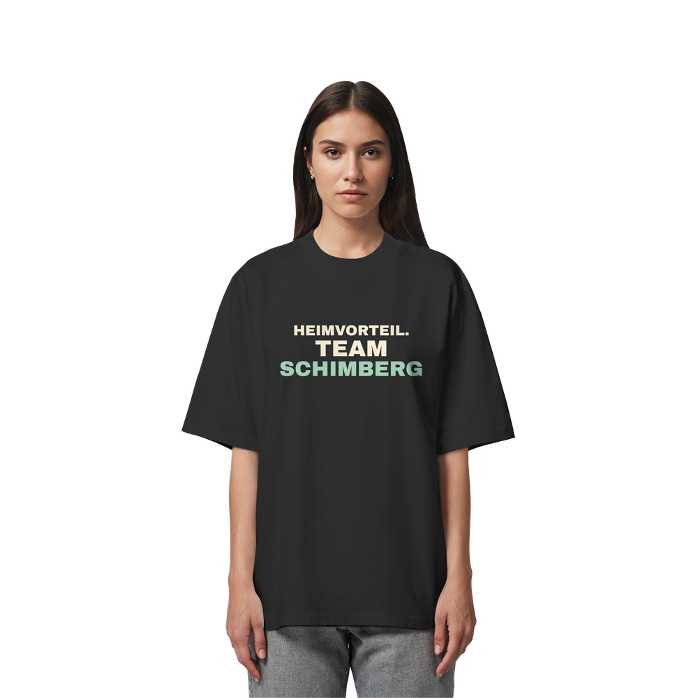 Heimvorteil. Team Schimberg. | Unisex Oversize-Shirt – Bild 2