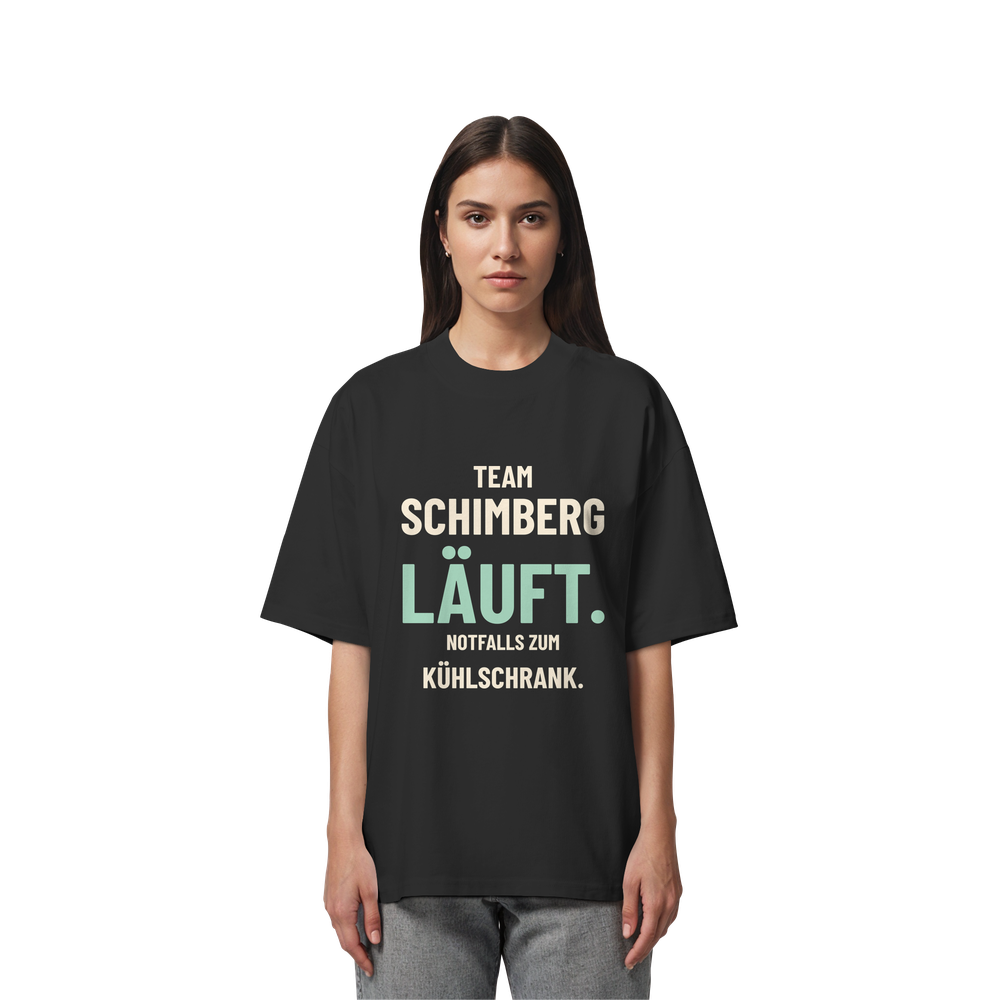 Team Schimberg. Läuft. | Unisex Oversize-Shirt – Bild 2
