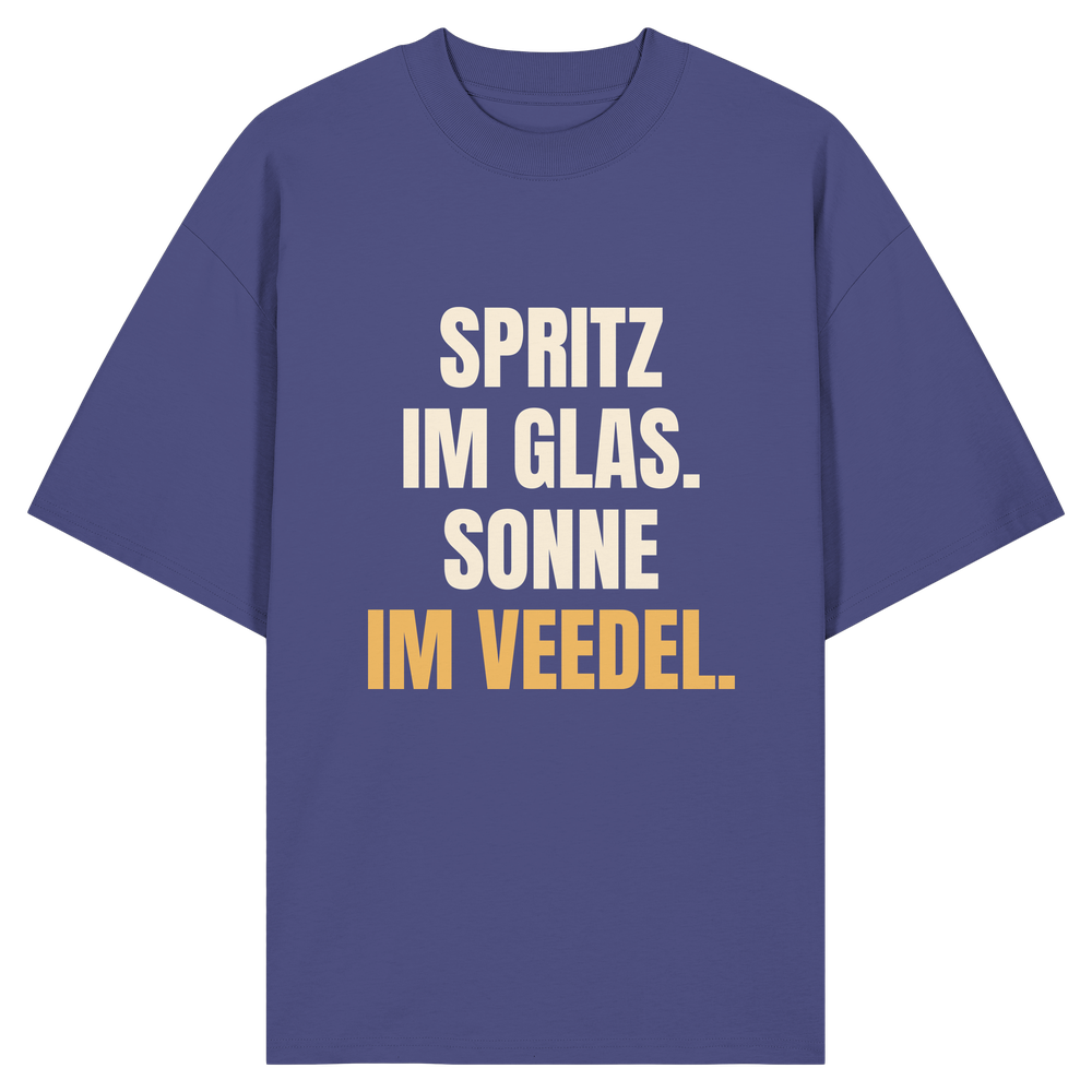 Spritz im Glas. Sonne im Veedel. | Unisex Oversize-Shirt