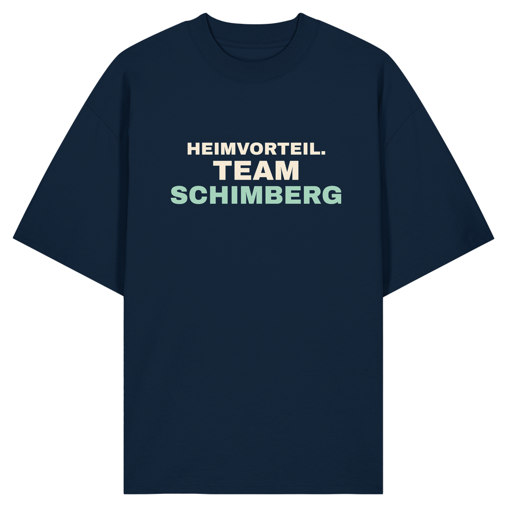Heimvorteil. Team Schimberg. | Unisex Oversize-Shirt