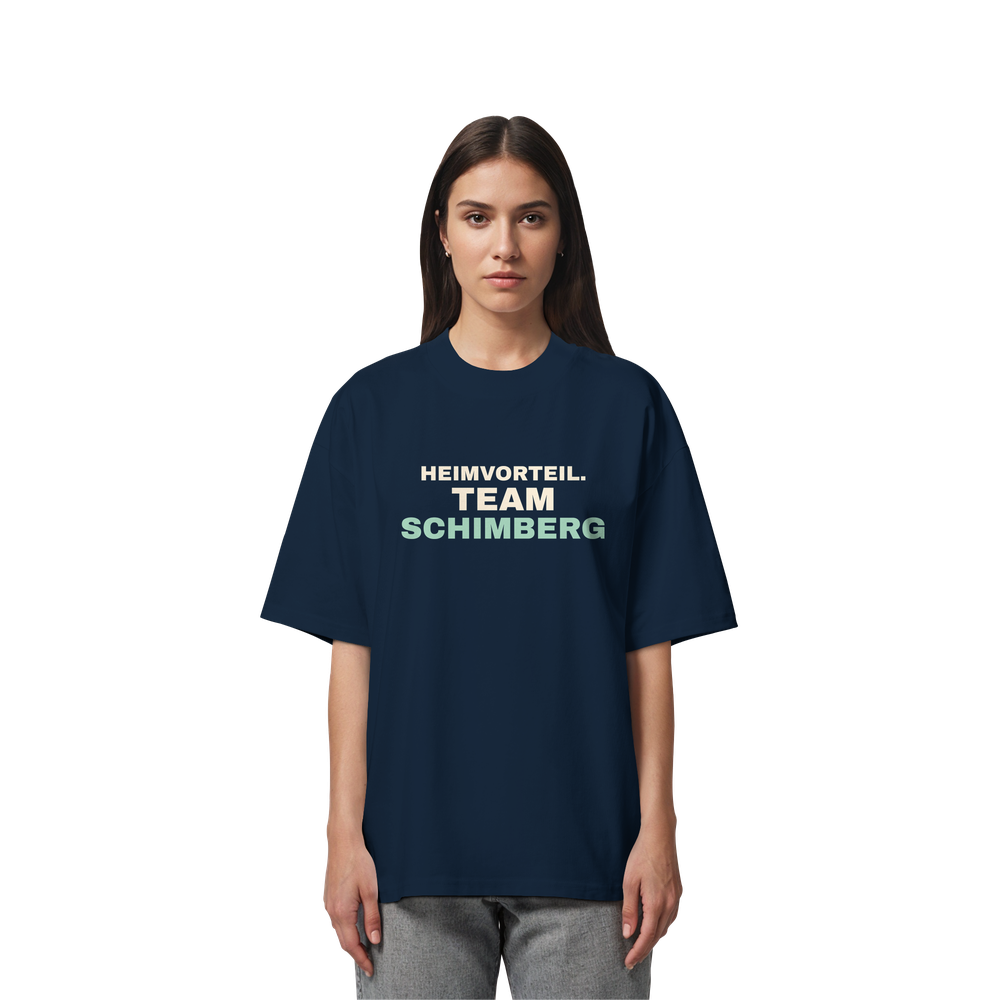 Heimvorteil. Team Schimberg. | Unisex Oversize-Shirt – Bild 3