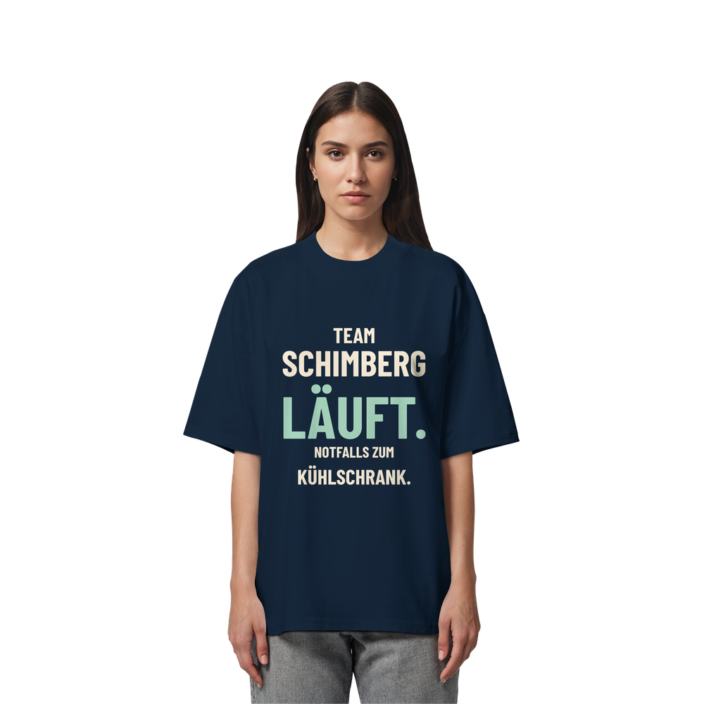 Team Schimberg. Läuft. | Unisex Oversize-Shirt – Bild 3